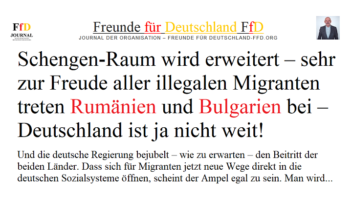 Schengen-Raum wird erweitert – sehr zur Freude aller illegalen Migranten