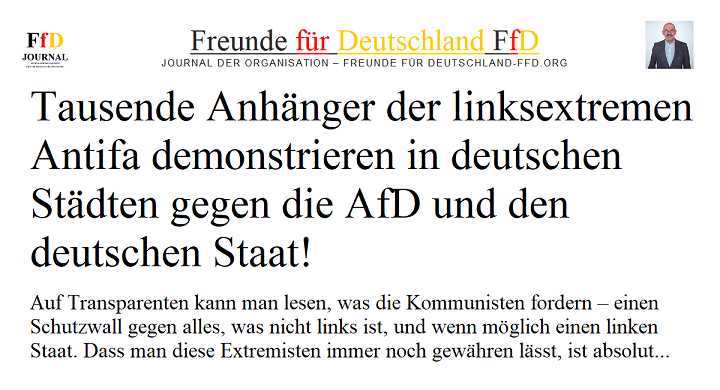 Linksextreme Antifa-Demos gegen die AfD: Ein Blick auf die Proteste