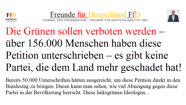 Warum 156.000 Menschen die Grünen verbieten wollen