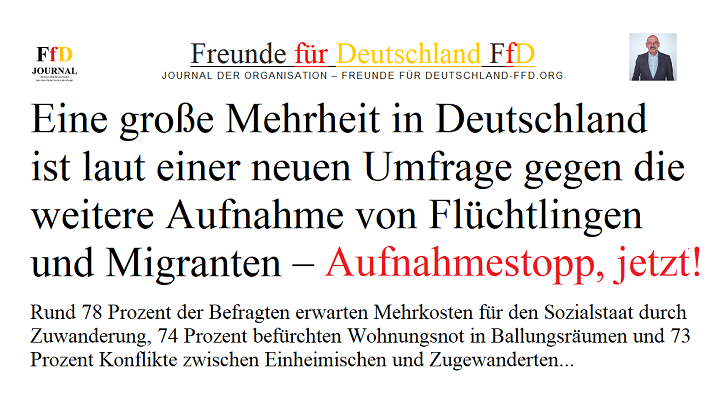 Meinung zur Migrantenaufnahme: Mehrheit fordert Stopp