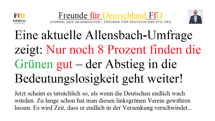 Der Abstieg der Grünen: Umfrage zeigt drastische Veränderungen