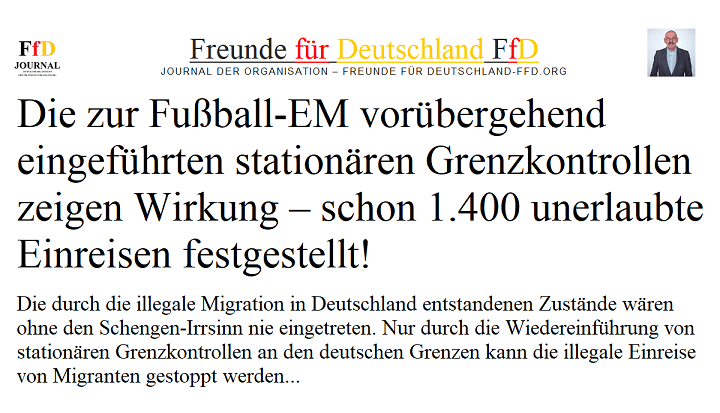 Illegale Migration stoppen: Grenzkontrollen zur Fußball-EM erfolgreich