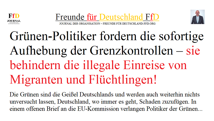 Politische Kontroversen: Grüne wollen Grenzkontrollen abschaffen