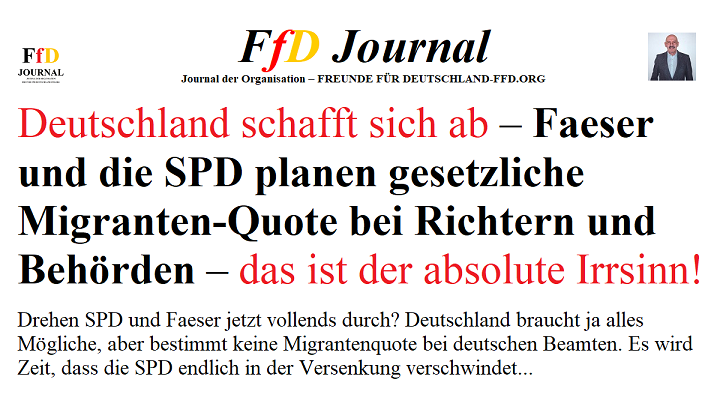 Faeser und die SPD: Gesetz zur Migrantenquote bei Beamten