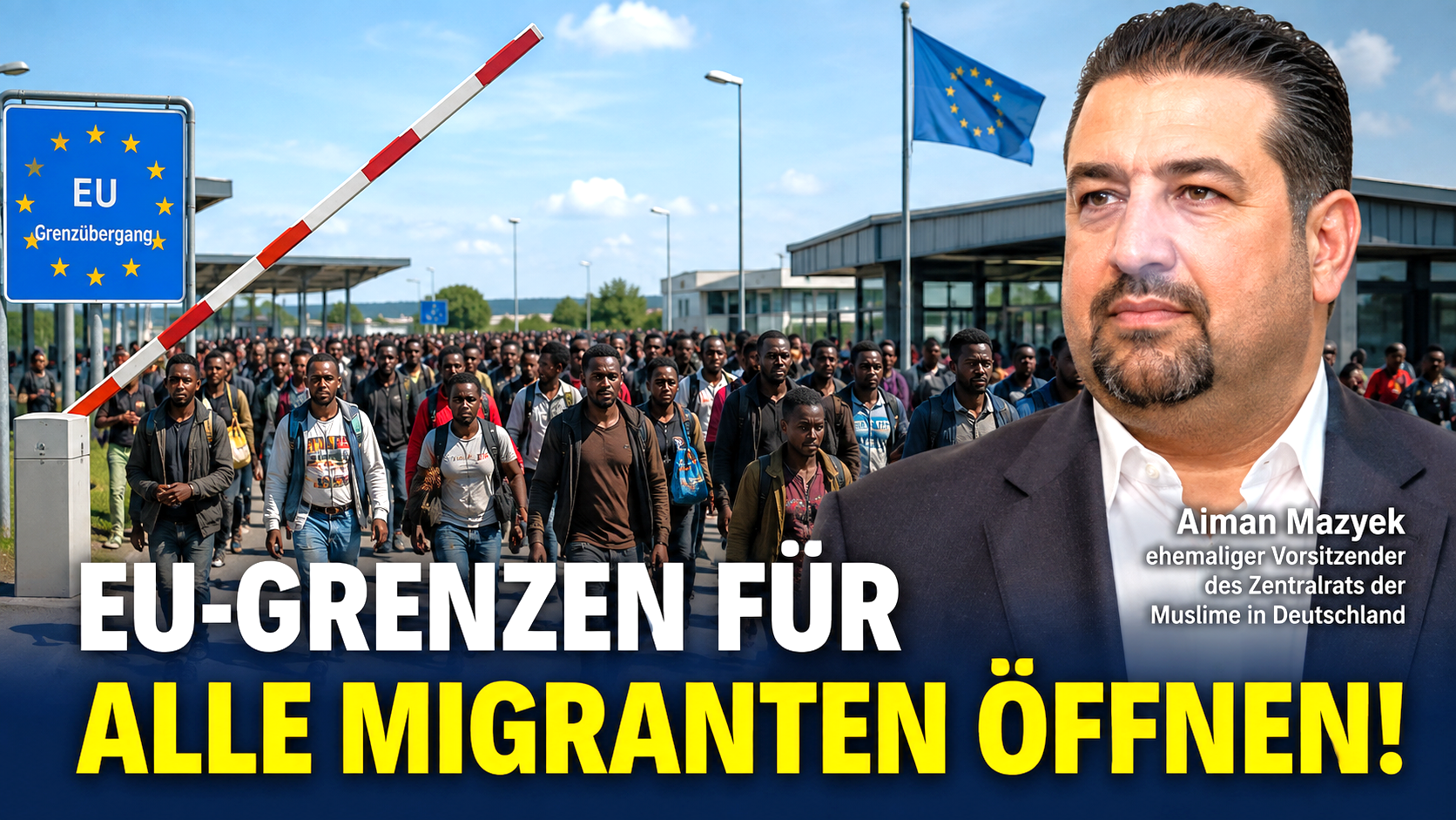 Aiman Mazyek für ein Europa mit offenen Grenzen – offen für alle Migranten