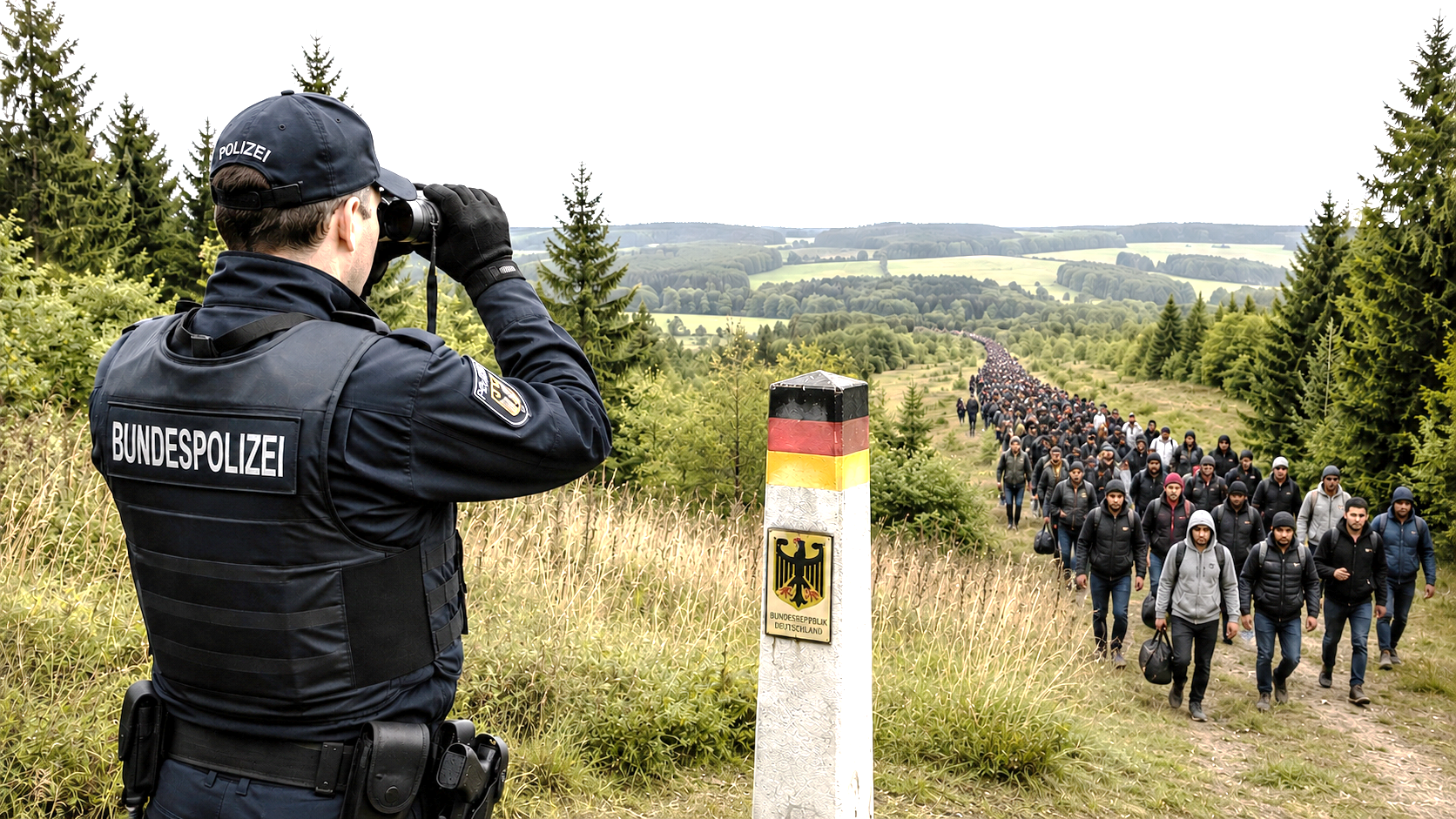 Die deutschen Grenzen sind löchrig wie ein Schweizer Käse